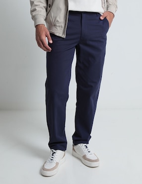 Pantalón Straight Regent Street De Algodón Para Hombre