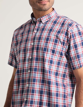 Camisa casual Dioro de algodón manga corta para hombre