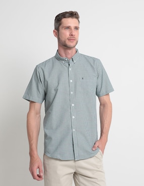 Camisa Casual Dioro De Algodón Manga Corta Para Hombre