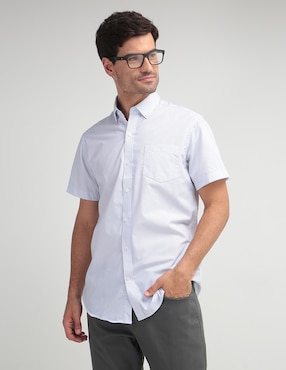 Camisa Casual Haggar De Manga Corta Para Hombre