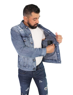 Chamarra Sixoneight de mezclilla para hombre