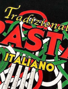 Playera FNC Collezioni Tradizionale Pasta cuello redondo para hombre