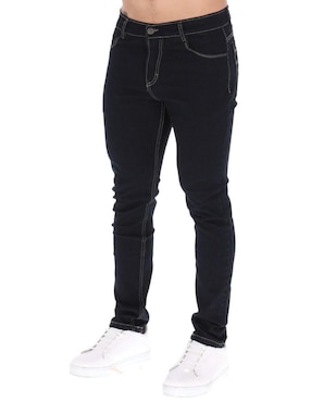 Jeans Skinny Chb Chili Beans Clothing Co. Detroit Lavado Obscuro Para Hombre