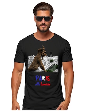 Playera Marëvnyk París Cuello Redondo Para Hombre