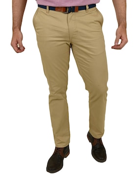 Pantalón Straight Ferrioni De Algodón Para Hombre