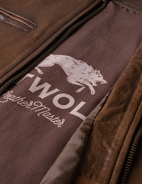 Chamarra Lastwolf resistente al agua de piel sin capucha para hombre