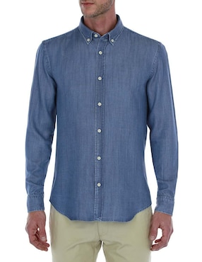 Camisa casual Scappino manga larga para hombre