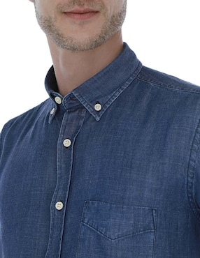 Camisa casual Scappino manga larga para hombre