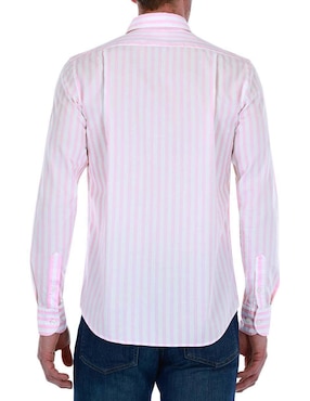 Camisa casual Scappino de algodón manga larga para hombre