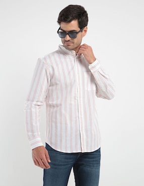 Camisa Casual Old Navy De Algodón Manga Larga Para Hombre