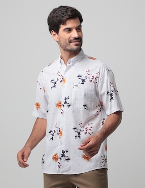 Camisa Casual Cavalatti De Manga Corta Para Hombre