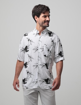 Camisa Casual Cavalatti De Manga Corta Para Hombre