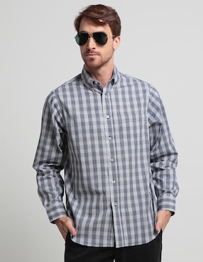 Camisa Casual Regent Street De Algodón Manga Larga Para Hombre