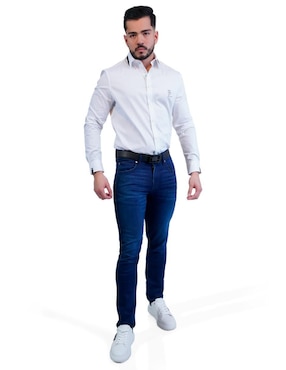 Camisa casual Pavi Italy de algodón manga larga para hombre