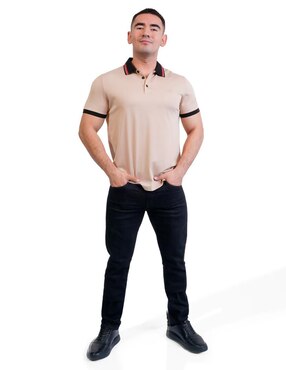 Playera tipo polo Pavi Italy 05-3048BE para hombre