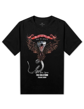 Playera FNC Collezioni Resilenzia cuello redondo para hombre