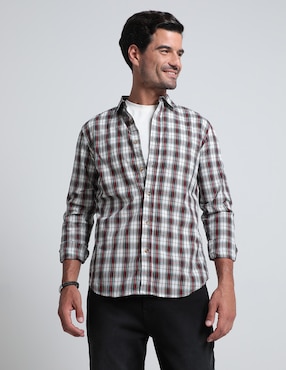 Camisa Casual Old Navy De Algodón Manga Larga Para Hombre