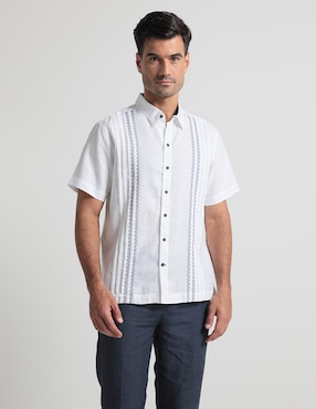 Guayabera Manga Corta Ábito Para Hombre