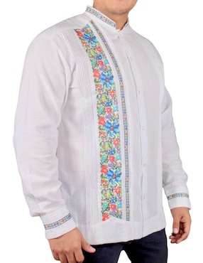 Guayabera manga larga Teya Artesanal para hombre