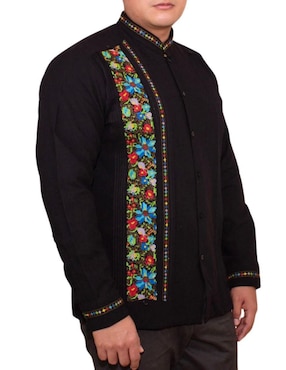 Guayabera manga larga Teya Artesanal para hombre
