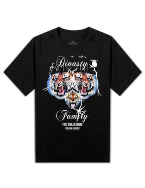 Playera FNC Collezioni Dinasty cuello redondo para hombre