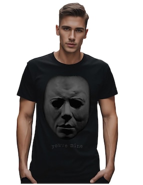 Playera Marëvnyk Alta Gama Nightlife Michael Myers Cuello Redondo Para Hombre