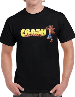 Playera Bioworld Crash Bandicoot Cuello Redondo Para Hombre