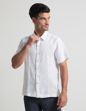 Guayabera Manga Corta Ábito Para Hombre