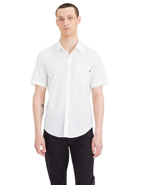 Camisa casual Dockers de algodón manga corta para hombre