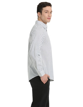 Camisa de vestir Dockers de algodón manga larga para hombre