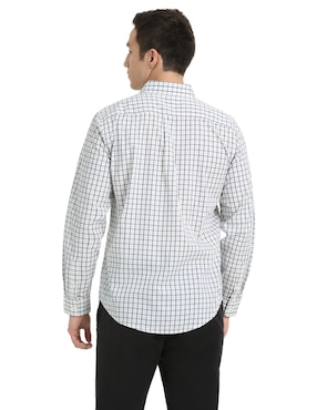 Camisa de vestir Dockers de algodón manga larga para hombre