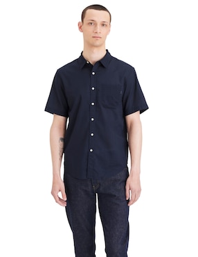 Camisa casual Dockers de algodón manga corta para hombre