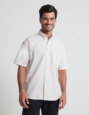 Camisa Casual Cavalatti De Algodón Manga Corta Para Hombre