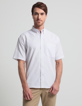 Camisa Casual Cavalatti De Algodón Manga Corta Para Hombre