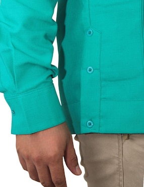Guayabera manga larga Teya Artesanal para hombre