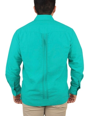 Guayabera manga larga Teya Artesanal para hombre