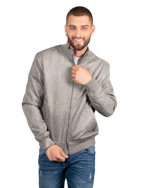 Chamarra Casual JBE De Gamuza Con Bolsillos Para Hombre