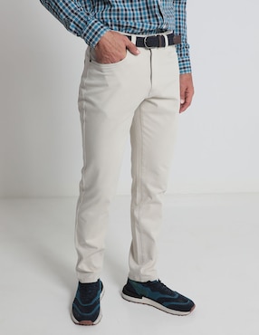 Pantalón Straight Haggar De Algodón Para Hombre