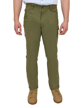 Pantalón Straight Ferrioni De Algodón Para Hombre