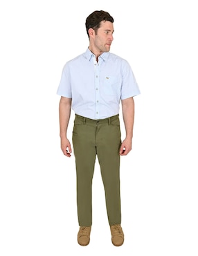 Pantalón recto Ferrioni de algodón para hombre