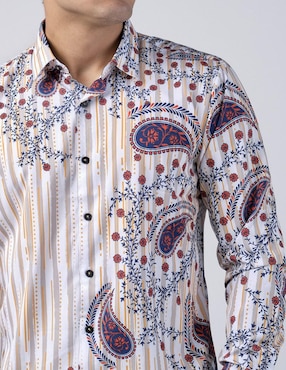 Camisa casual Benziny manga larga para hombre