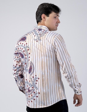 Camisa casual Benziny manga larga para hombre