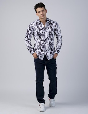 Camisa casual Benziny manga larga para hombre