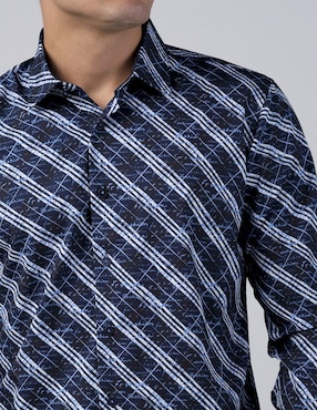 Camisa casual Benziny manga larga para hombre