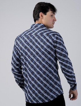 Camisa casual Benziny manga larga para hombre