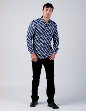 Camisa casual Benziny manga larga para hombre