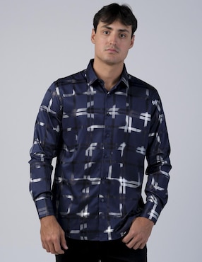 Camisa casual Benziny manga larga para hombre