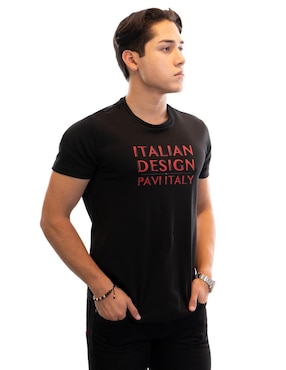 Playera Pavi Italy cuello redondo para hombre