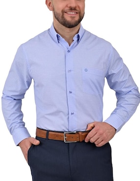 Camisa Casual Sansabelt Manga Larga Para Hombre