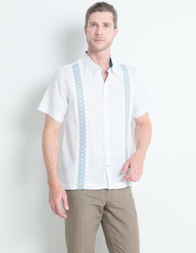 Guayabera Manga Corta Ábito Para Hombre